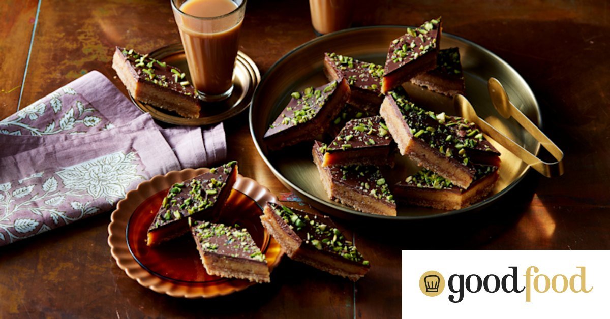 Pistachio barfi, rasmalai tres leches cake, Indian spiced chocolate caramel slice 9 cb390169fe4c6f016f6e2daa82abd6f0e508e241